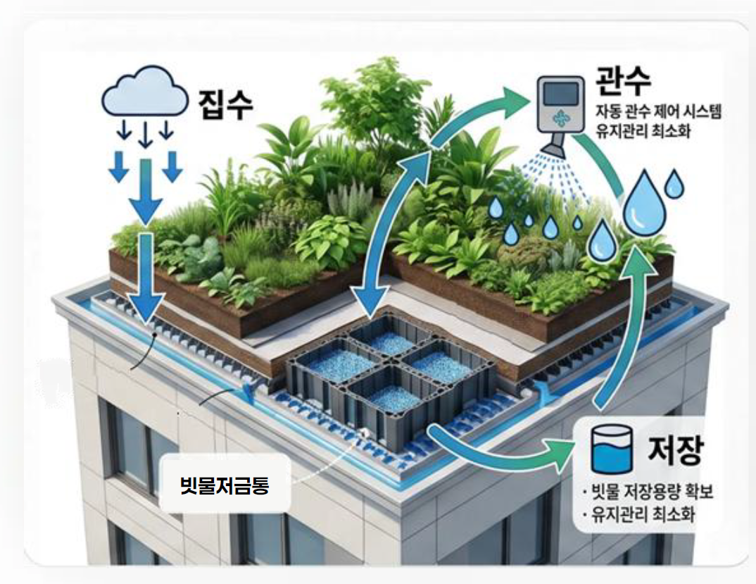 도시 빗물활용 통합 시스템